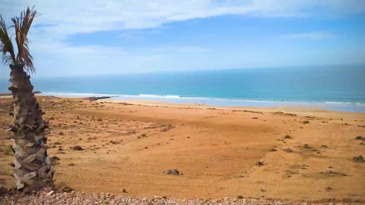 Atlantic coastline near Tamraght, Morocco